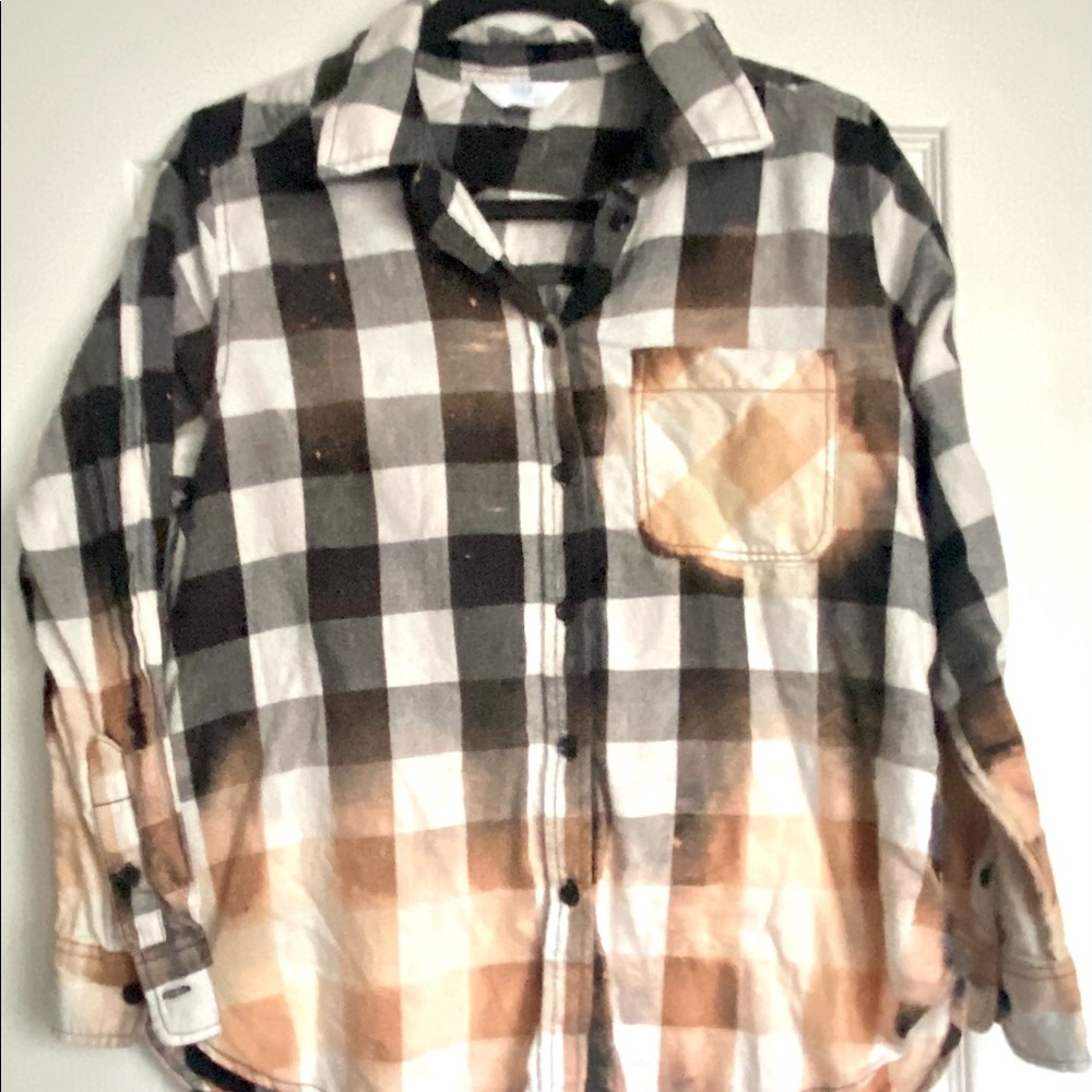 Bleached flannel size medium